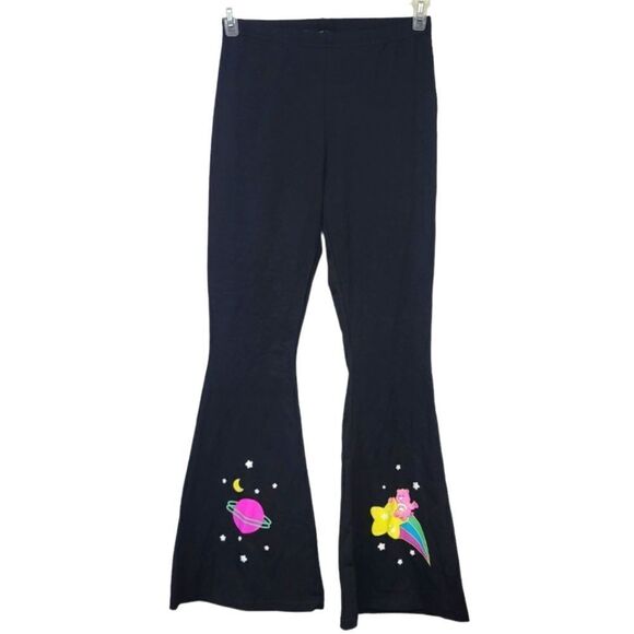 Dolls Kill Pants - Dolls Kill x Care Bears Planet Care Printed Flares, small